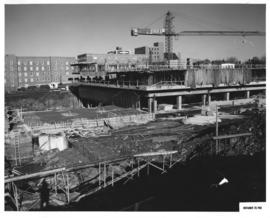 Photograph of the south west view of the Killam Memorial Library construction