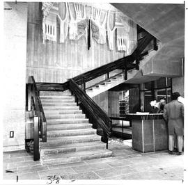 Photograph of the main stair case in the Killam Memorial Library