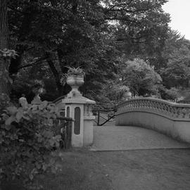 Photograph of Fitzgerald bridge in the Halifax Public Gardens