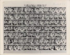 Photograph of Faculty of Law first year class of 1970-71