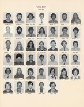 Composite photograph of the Faculty of Medicine - Third Year Class, 1972-1973 (McLeod to Zilbert)
