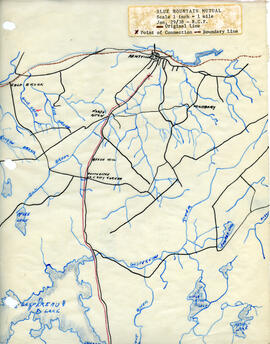 Maps of Blue Mountain Mutual Telephone Company's telephone line