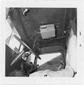 Photograph of the interior of a snowplow at Hunter River in Prince Edward Island