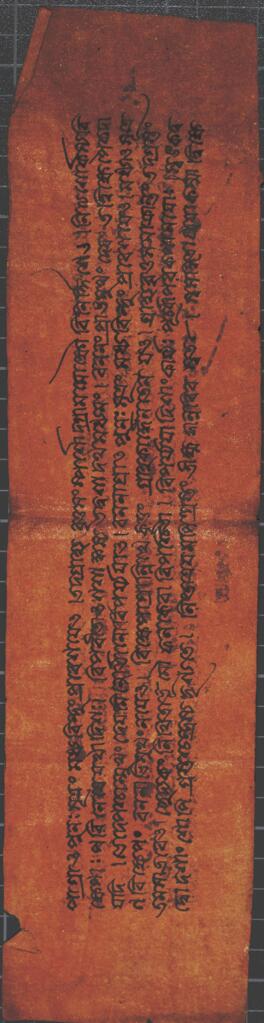 Tibetan (?) manuscript with Chinese insert