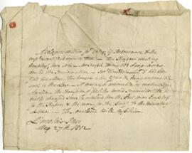 Two letters to James Dinwiddie from Robert Blain