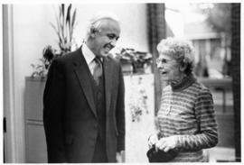 Photograph of Dr. Peter North and Mrs. Read at the Horace E. Read Memorial Lecture