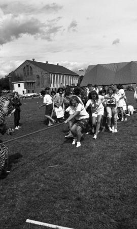 Photograph of an Orientation Week event in 1988