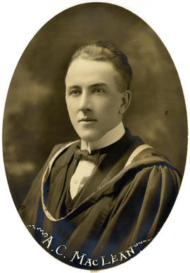 Portrait of Alexander Charles MacLean : Class of 1922