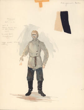 Costume design for Treplev : Acts I-III