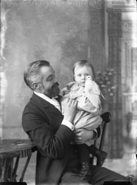 Photograph of  J. F. McLean and his daughter