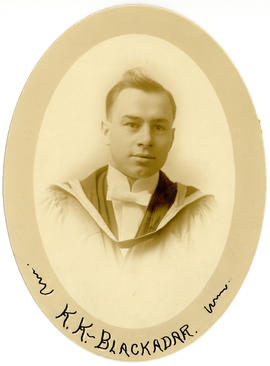 Portrait of Karl Kenneth Blackadar : Class of 1916