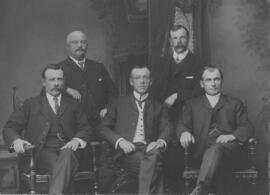 Portrait of five master mariners