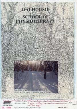 Layout pages for the Dalhousie School of Physiotherapy yearbook 1988
