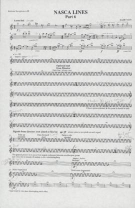Nasca lines : part 6 : baritone saxophone in E-flat