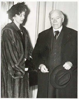 Photograph of Lady Dunn and unidentified man