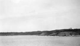 Photograph looking west from Kennington Cove, Louisbourg