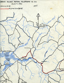 Maps of Brook Village Mutual Telephone Company's telephone line