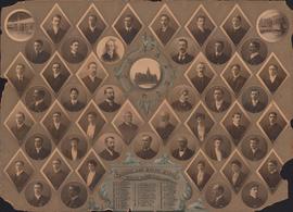 Photographic collage of the Dalhousie University Arts and Science faculty and senior class of 1904