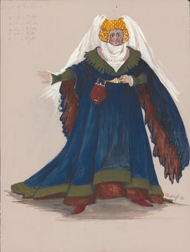 Costume design for the Wife of Bath