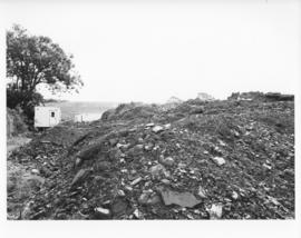 Photograph of a pile of dirt at the Dalplex construction site