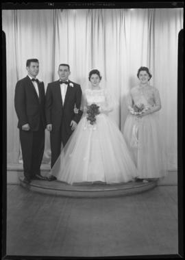 Photograph of Mr. and Mrs. Aiken and their wedding party