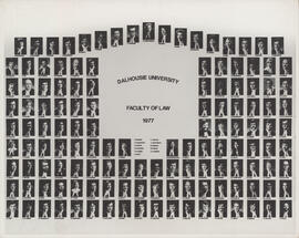 Composite photograph of Faculty of Law graduates of 1977