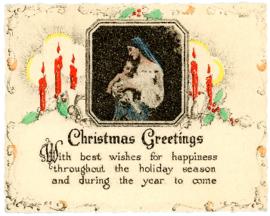 Christmas Greeting Postcard from Waite Bigelow