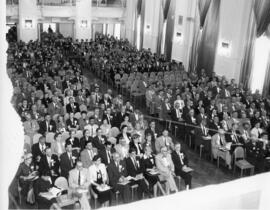 Group of delegates at a general assembly session