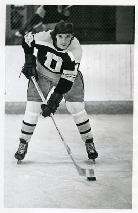 Photograph of John MacLeod of the Dalhousie University hockey team