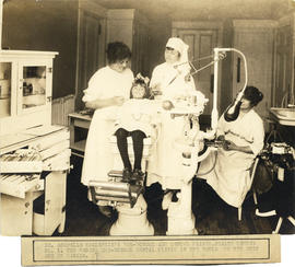 Photograph of Dr. Arrabelle MacKenzie's pre-school-age Dental Clinic of Health Centre No. 1