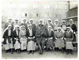 Photograph of Captain Donovan and nursing staff
