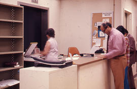 Photograph of the W.K. Kellogg Health Science Library second floor photocopy service station