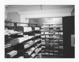 Photograph of the serials collection in the Medical-Dental Library