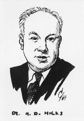 Drawing of Dr. H. D. Hicks