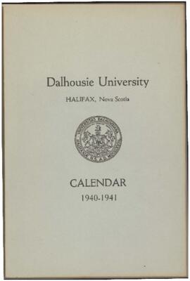 Calendar of Dalhousie University, Halifax, Nova Scotia : 1940-1941
