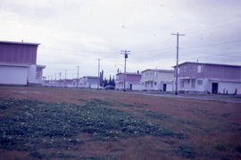 Photograph of a row of United States Air Force houses in Goose Bay, Newfoundland and Labrador