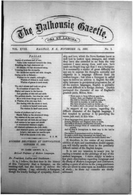 The Dalhousie Gazette, Volume 18, Issue 1