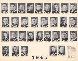 Composite photograph of the Faculty of Medicine - Class of 1945
