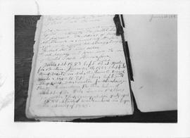 Photograph of a manuscript in the Dalhousie University Archives