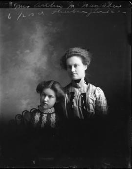Photograph of Mrs. Arthur McNaughton & friend