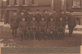 Photograph of Lieutenant John Stewart and officers of the No. 7 Stationary Hospital (Dalhousie Unit)