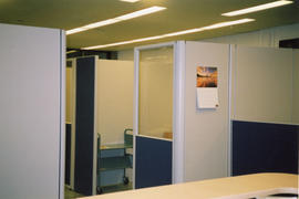 Photograph of offices in the newly renovated Killam Library reference room