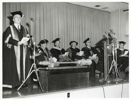 Photograph of Dalhousie faculty members at convocation