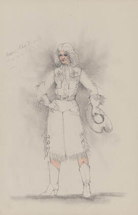 Costume design for one woman (cowgirl?)
