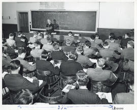 Photograph of students attending a lecture
