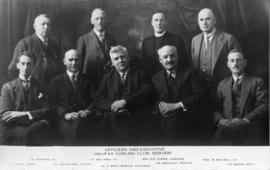 Photograph of Officers and Executive of the Halifax Curling Club, 1929-1930