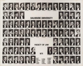 Composite photograph of Faculty of Law class of 1971