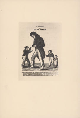 Engraving of Portrait of Daft Jamie : [1829]