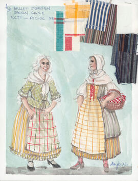 Costume design for Picnic Servers : Act 1