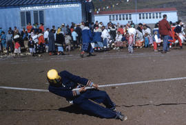 Photograph of a tug-of-war competitor in Apex, Northwest Territories